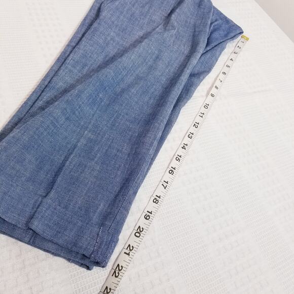 Talbots Blue Denim Mid rise Cropped Pants - Picture 7 of 12